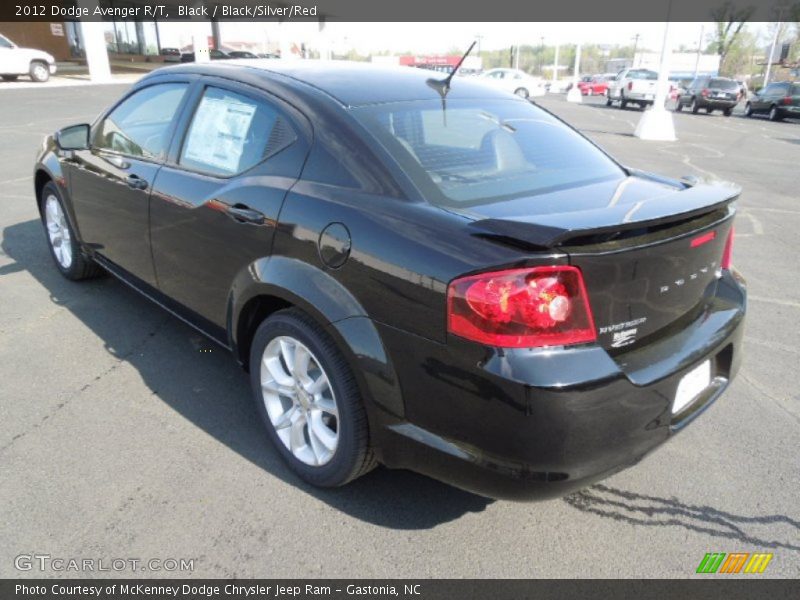 Black / Black/Silver/Red 2012 Dodge Avenger R/T