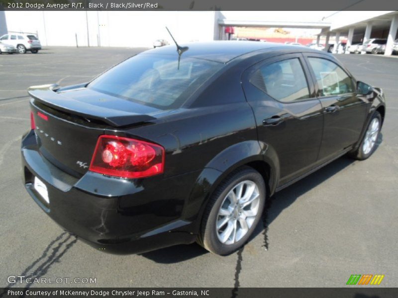 Black / Black/Silver/Red 2012 Dodge Avenger R/T