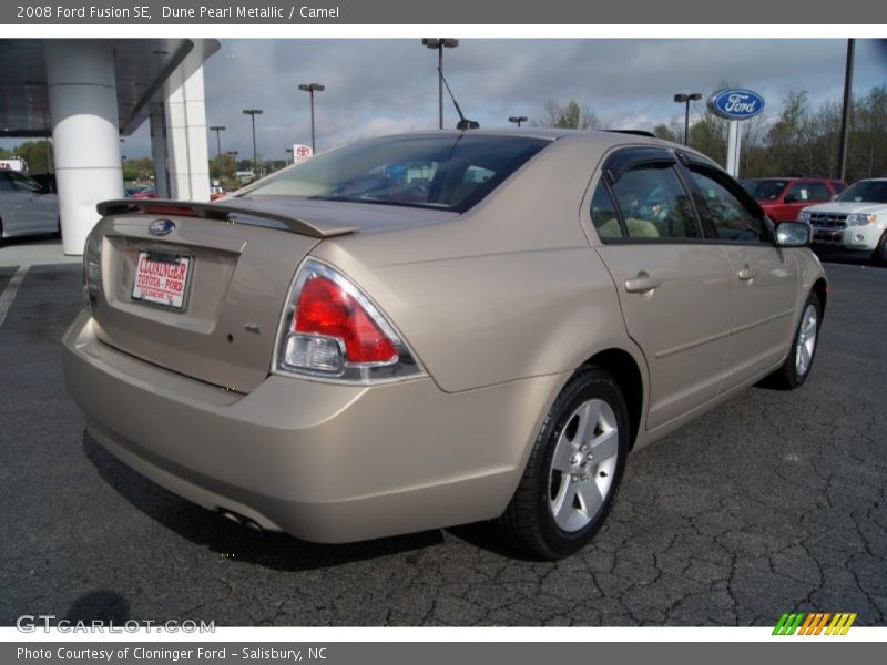 Dune Pearl Metallic / Camel 2008 Ford Fusion SE