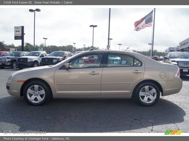 Dune Pearl Metallic / Camel 2008 Ford Fusion SE