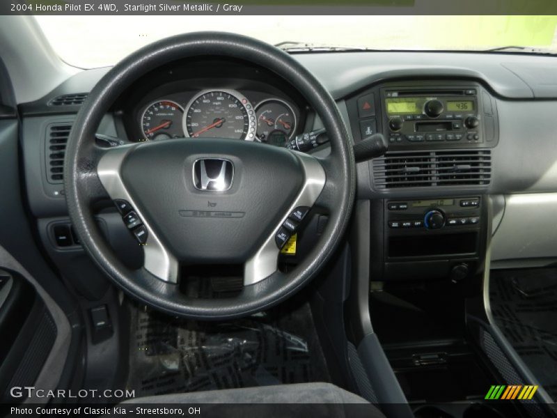 Starlight Silver Metallic / Gray 2004 Honda Pilot EX 4WD