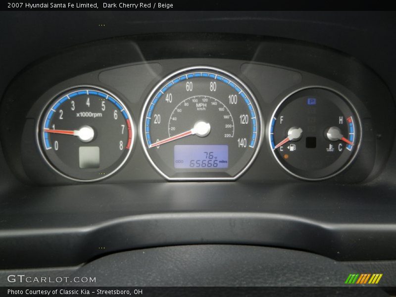  2007 Santa Fe Limited Limited Gauges