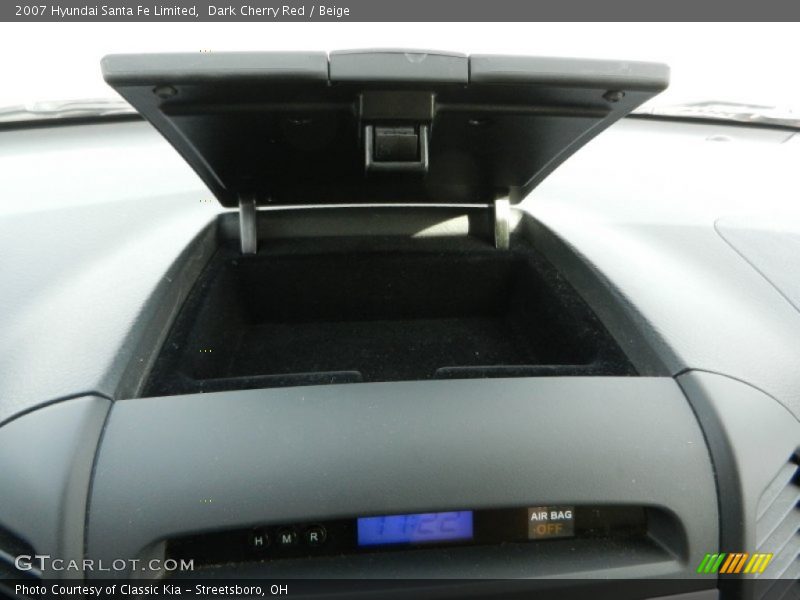 Dark Cherry Red / Beige 2007 Hyundai Santa Fe Limited