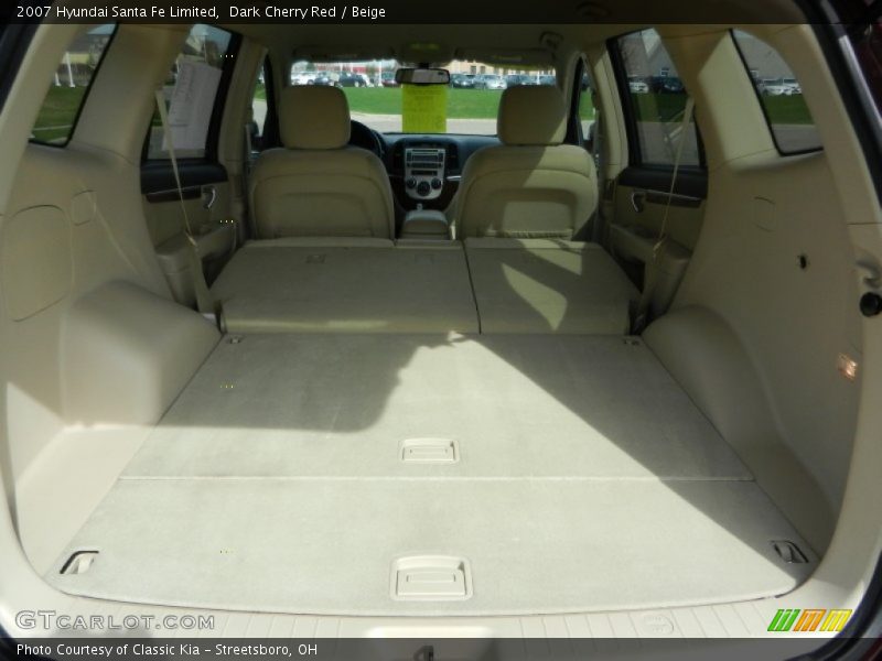 Dark Cherry Red / Beige 2007 Hyundai Santa Fe Limited