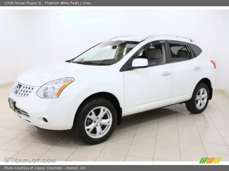 Phantom White Pearl / Gray 2008 Nissan Rogue SL