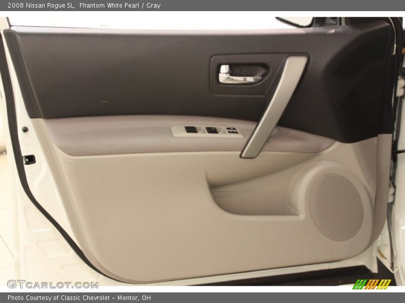 Phantom White Pearl / Gray 2008 Nissan Rogue SL