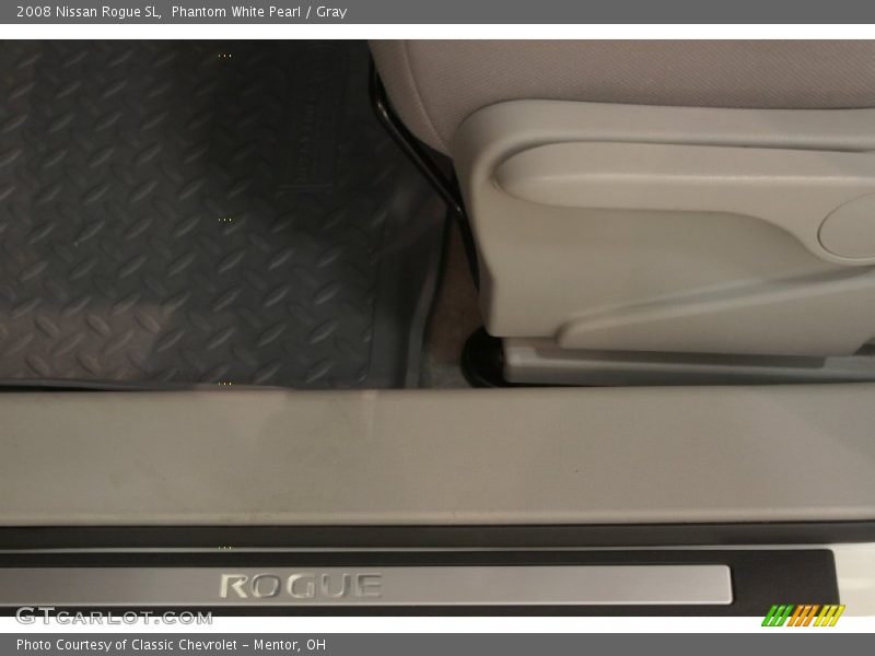 Phantom White Pearl / Gray 2008 Nissan Rogue SL