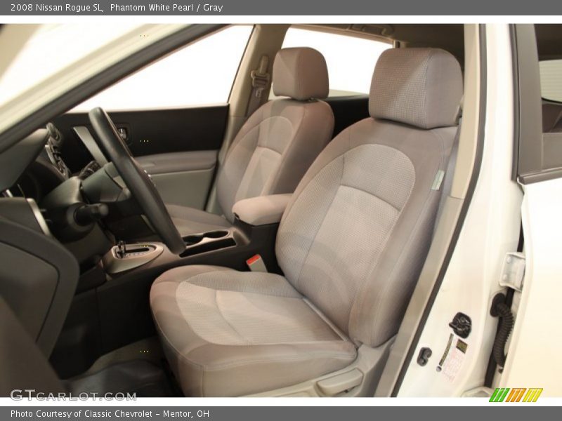 Phantom White Pearl / Gray 2008 Nissan Rogue SL
