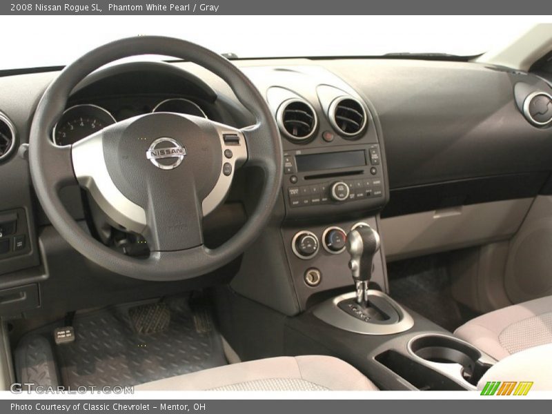 Phantom White Pearl / Gray 2008 Nissan Rogue SL