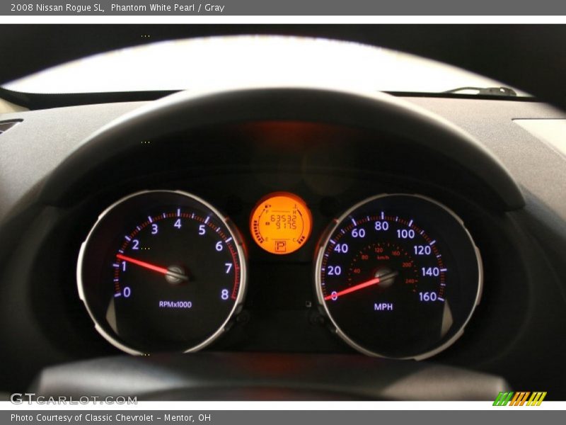 Phantom White Pearl / Gray 2008 Nissan Rogue SL