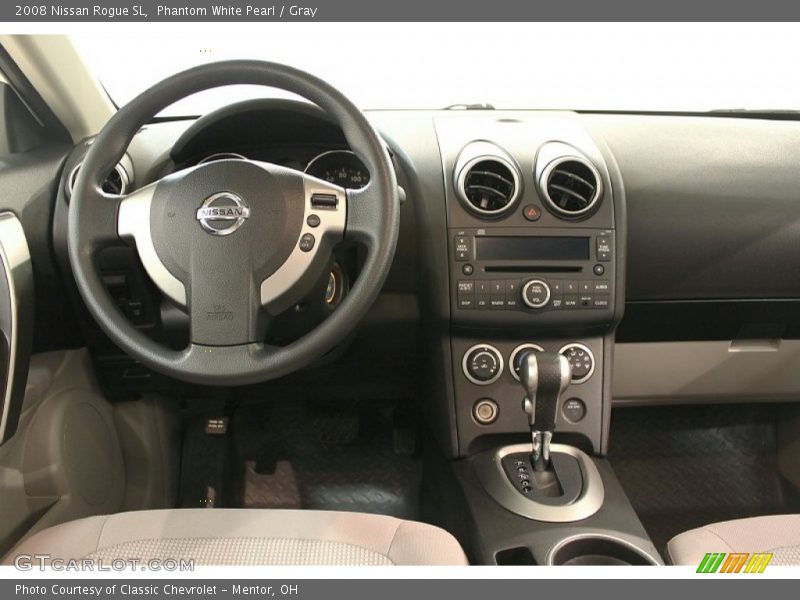Phantom White Pearl / Gray 2008 Nissan Rogue SL