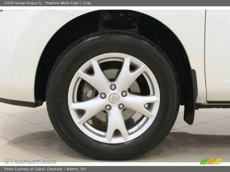 Phantom White Pearl / Gray 2008 Nissan Rogue SL