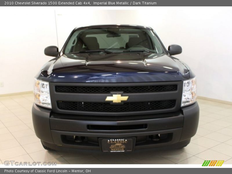 Imperial Blue Metallic / Dark Titanium 2010 Chevrolet Silverado 1500 Extended Cab 4x4