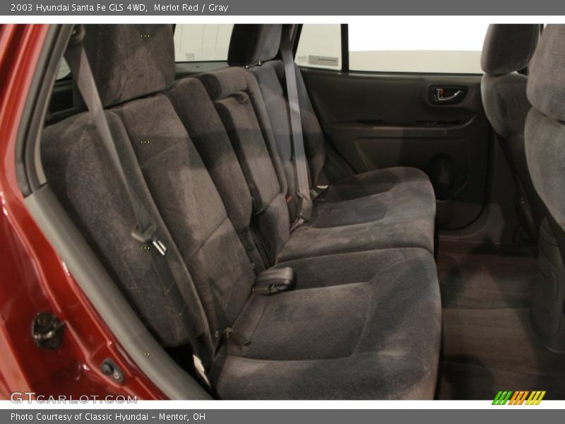 Merlot Red / Gray 2003 Hyundai Santa Fe GLS 4WD