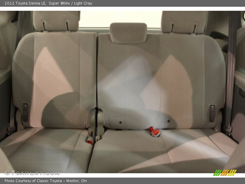Super White / Light Gray 2011 Toyota Sienna LE