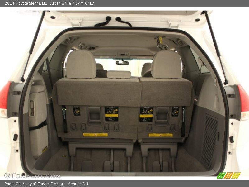 Super White / Light Gray 2011 Toyota Sienna LE