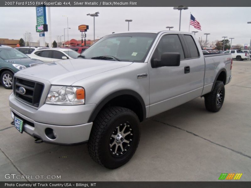 Silver Metallic / Black/Medium Flint 2007 Ford F150 FX4 SuperCab 4x4