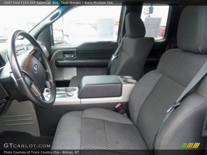 Silver Metallic / Black/Medium Flint 2007 Ford F150 FX4 SuperCab 4x4