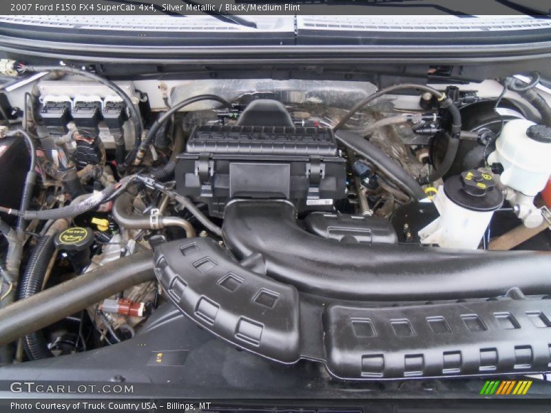 Silver Metallic / Black/Medium Flint 2007 Ford F150 FX4 SuperCab 4x4