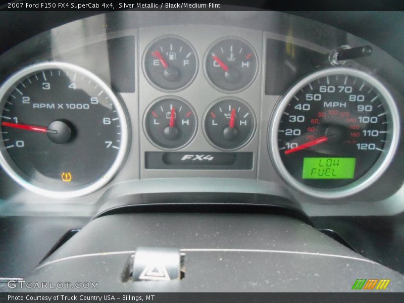 Silver Metallic / Black/Medium Flint 2007 Ford F150 FX4 SuperCab 4x4
