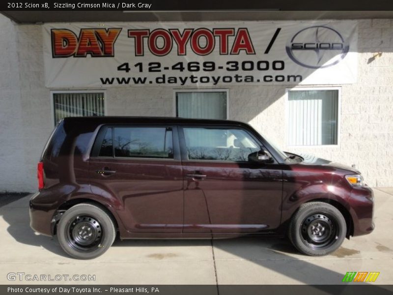 Sizzling Crimson Mica / Dark Gray 2012 Scion xB