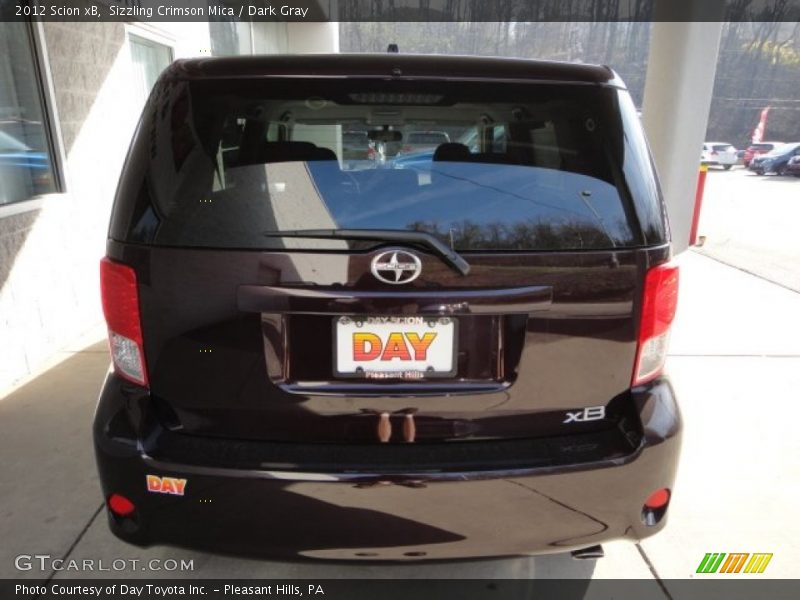 Sizzling Crimson Mica / Dark Gray 2012 Scion xB