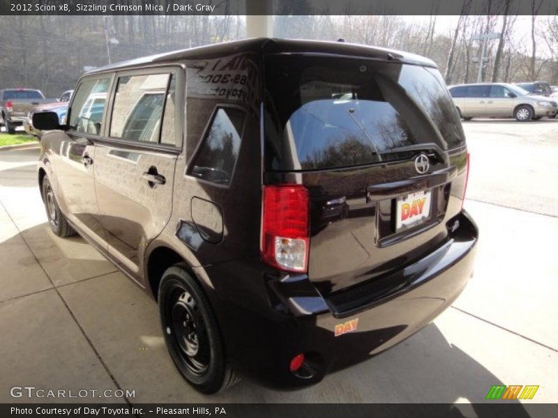 Sizzling Crimson Mica / Dark Gray 2012 Scion xB