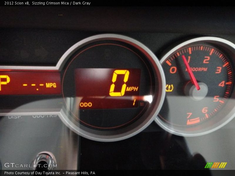 Sizzling Crimson Mica / Dark Gray 2012 Scion xB