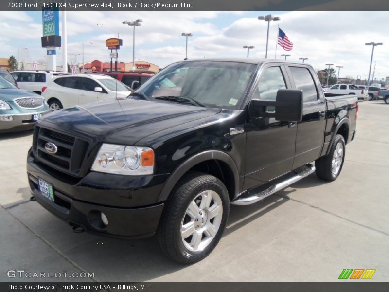 Black / Black/Medium Flint 2008 Ford F150 FX4 SuperCrew 4x4