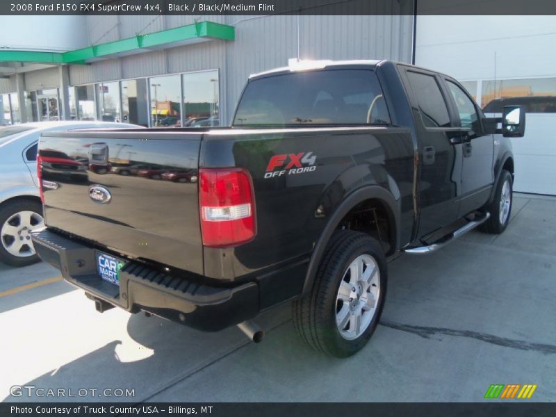 Black / Black/Medium Flint 2008 Ford F150 FX4 SuperCrew 4x4