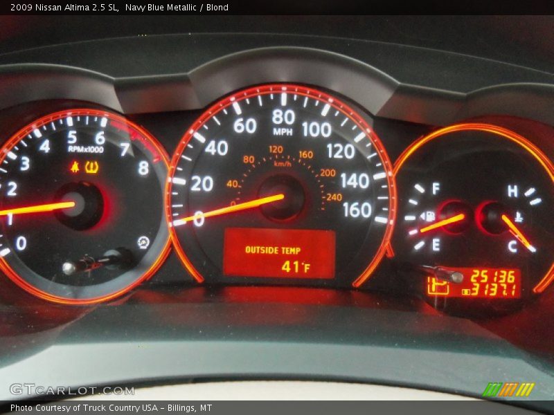 Navy Blue Metallic / Blond 2009 Nissan Altima 2.5 SL