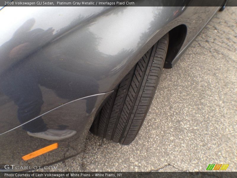 Platinum Gray Metallic / Interlagos Plaid Cloth 2008 Volkswagen GLI Sedan