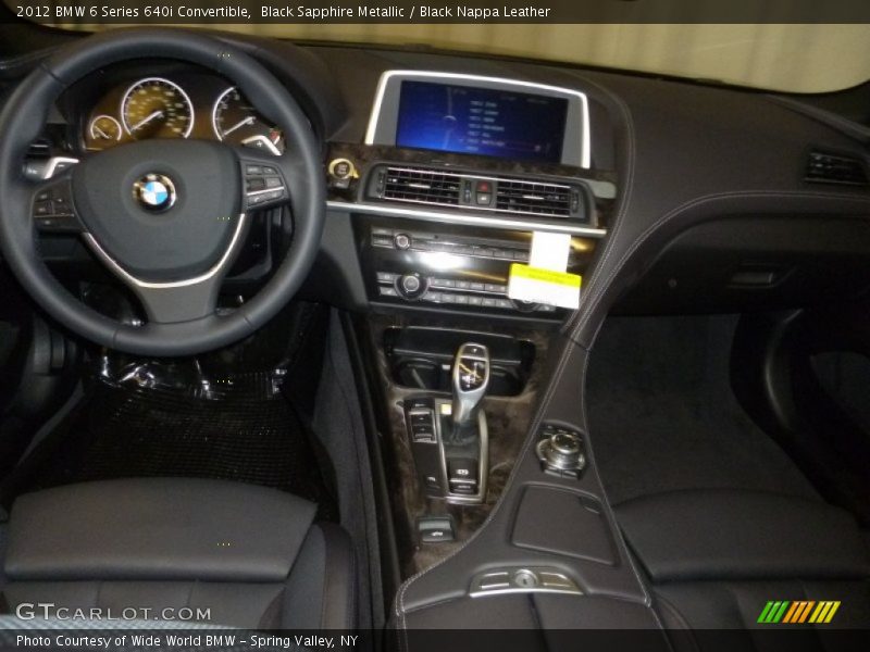 Black Sapphire Metallic / Black Nappa Leather 2012 BMW 6 Series 640i Convertible