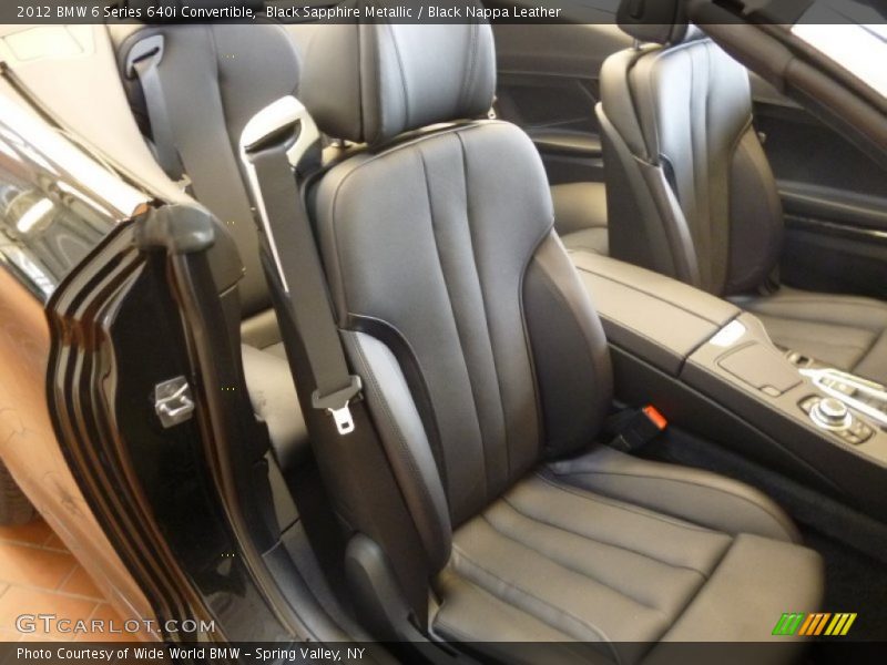 Black Sapphire Metallic / Black Nappa Leather 2012 BMW 6 Series 640i Convertible