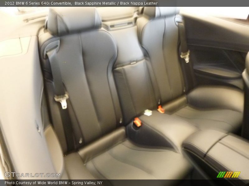 Black Sapphire Metallic / Black Nappa Leather 2012 BMW 6 Series 640i Convertible