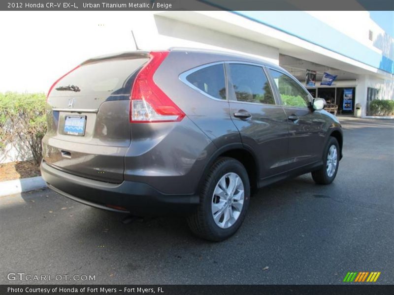 Urban Titanium Metallic / Beige 2012 Honda CR-V EX-L