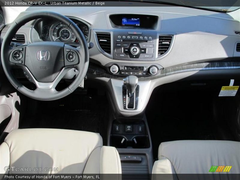 Urban Titanium Metallic / Beige 2012 Honda CR-V EX-L