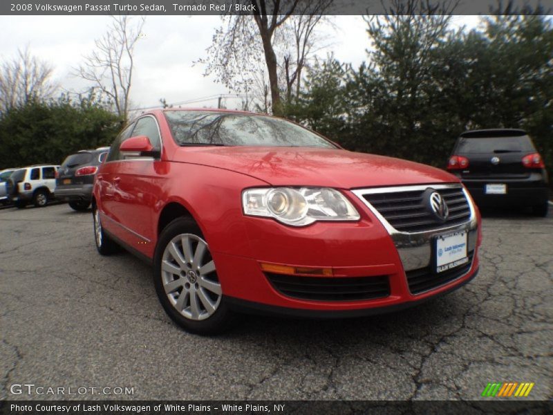 Tornado Red / Black 2008 Volkswagen Passat Turbo Sedan