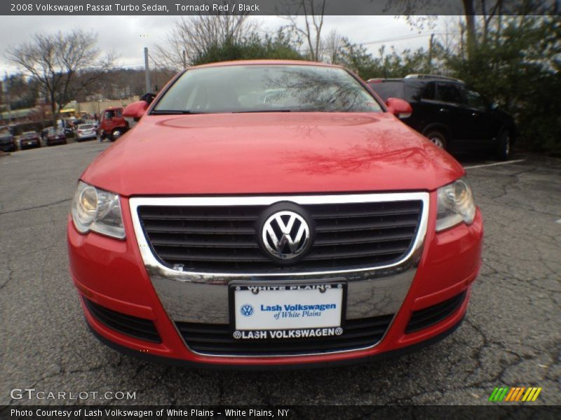 Tornado Red / Black 2008 Volkswagen Passat Turbo Sedan