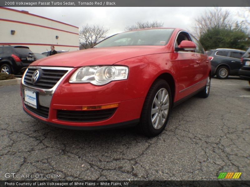 Tornado Red / Black 2008 Volkswagen Passat Turbo Sedan