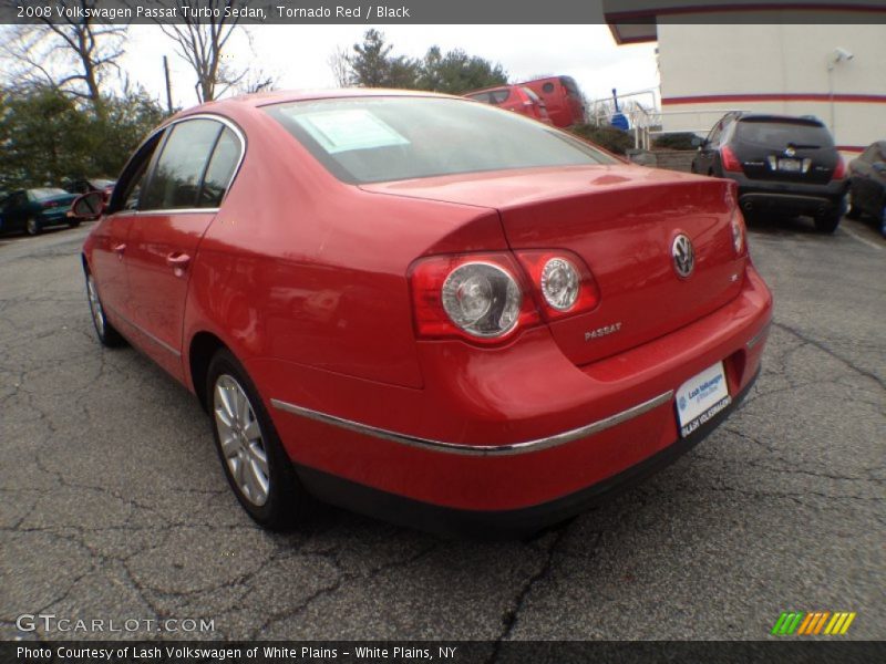 Tornado Red / Black 2008 Volkswagen Passat Turbo Sedan