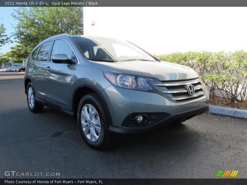 Opal Sage Metallic / Black 2012 Honda CR-V EX-L
