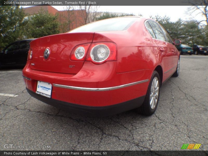 Tornado Red / Black 2008 Volkswagen Passat Turbo Sedan