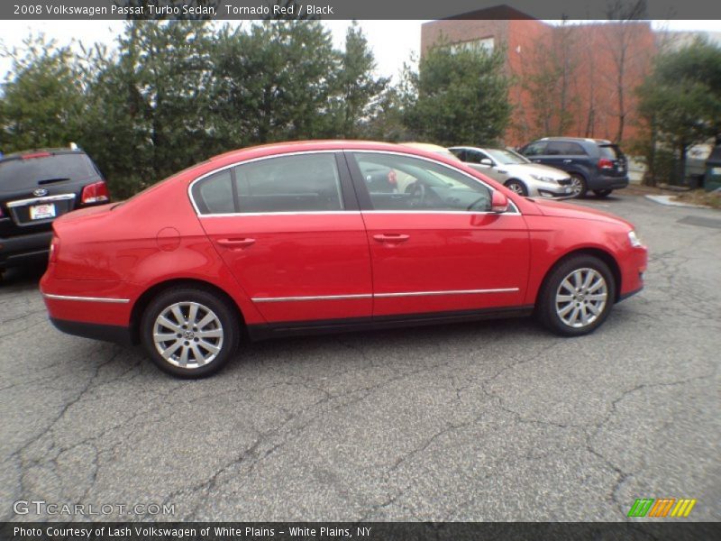 Tornado Red / Black 2008 Volkswagen Passat Turbo Sedan