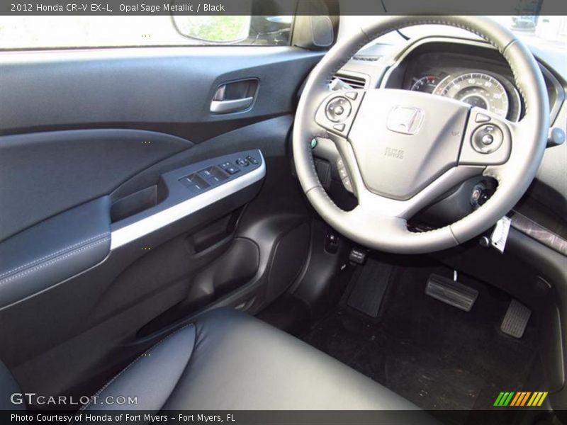 Opal Sage Metallic / Black 2012 Honda CR-V EX-L
