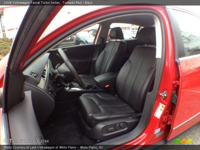Tornado Red / Black 2008 Volkswagen Passat Turbo Sedan