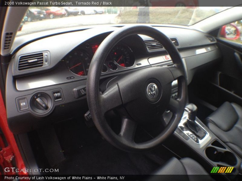 Tornado Red / Black 2008 Volkswagen Passat Turbo Sedan