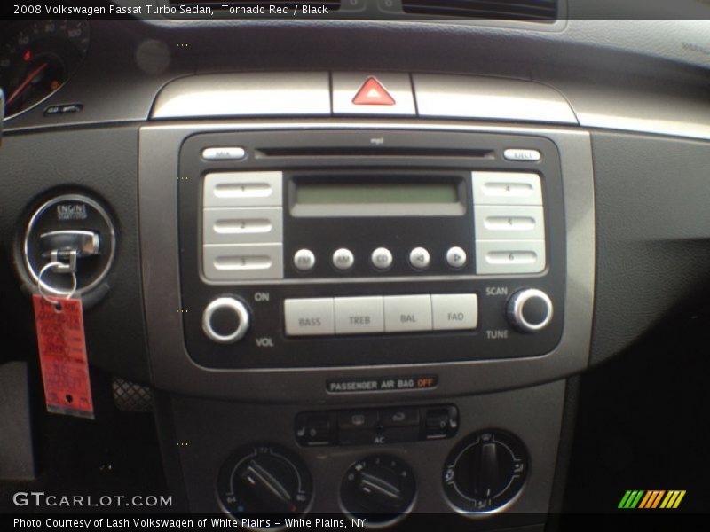Tornado Red / Black 2008 Volkswagen Passat Turbo Sedan