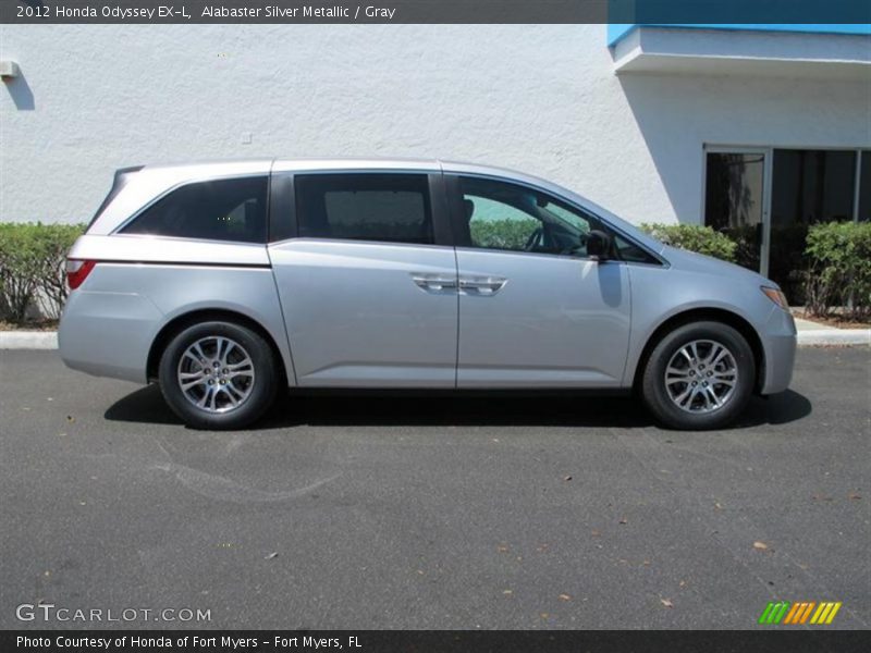 Alabaster Silver Metallic / Gray 2012 Honda Odyssey EX-L