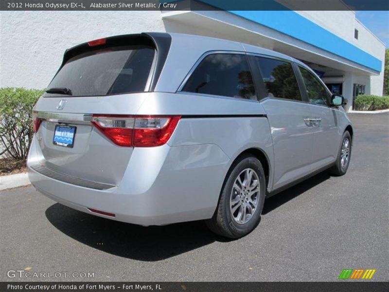 Alabaster Silver Metallic / Gray 2012 Honda Odyssey EX-L